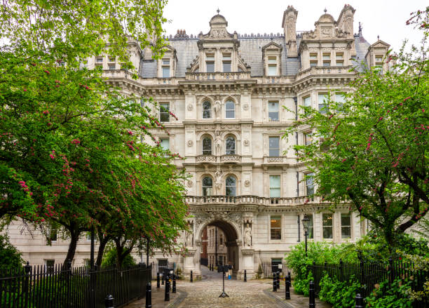 Architecture of Middle Temple Lane, London, UK