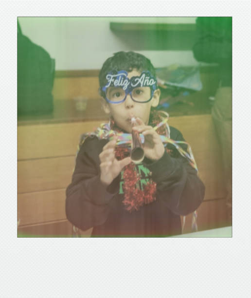 istock Child celebrating the new year 2198029164