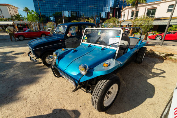 Antibes, France - 21.09.2024: Classic Dune Buggy on Display at Car Show.