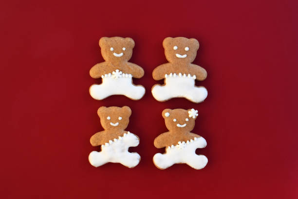 Cute gingerbread bears