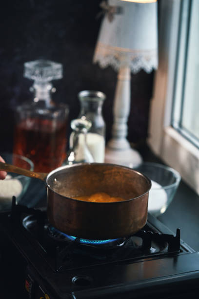 istock Preparing Ris a La Malta Rice Pudding with Whipped Cream and Marinated Oranges 2198039225