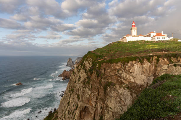istock Cabo da Roca Lighthouse near Cascais, Portugal 2198040084