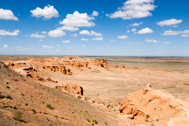 istock Flaming Cliffs rocks landscape, Mongolia. Gobi desert 2198040770