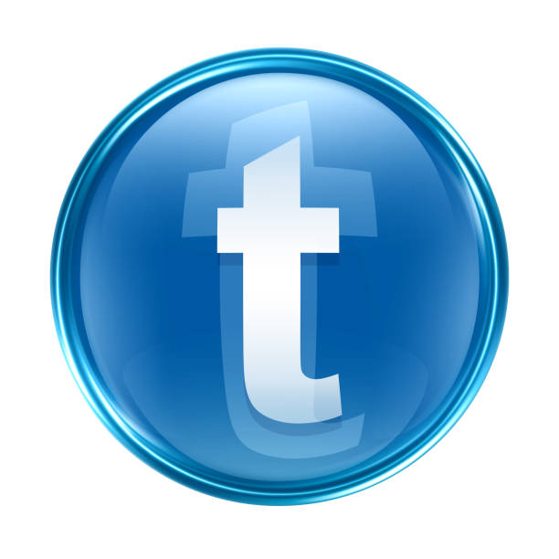 Twitter icon blue, isolated on white background