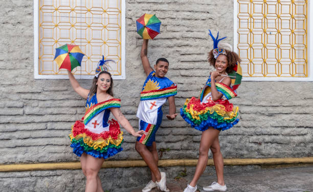 istock Frevo dancers form Recife 2198057411