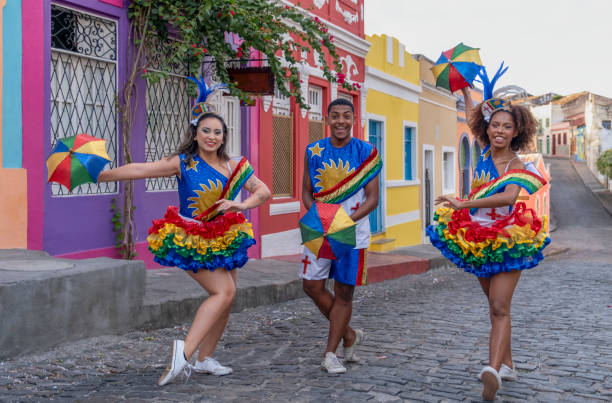 istock Frevo dancers form Recife 2198057419