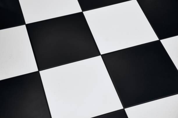 istock Elegant black and white checkerboard floor pattern for modern interiors 2198059668