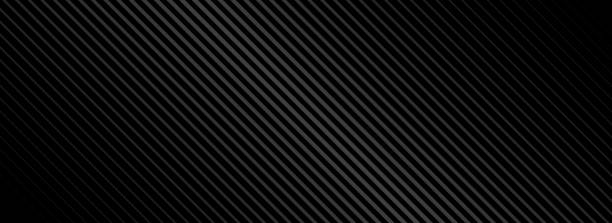 istock Black oblique straight line background. Elegant dark linear abstract wallpaper. Luxury striped gradient texture. Grey diagonal lines backdrop for flyer, banner, poster, cover, presentation. Vector 2198060733