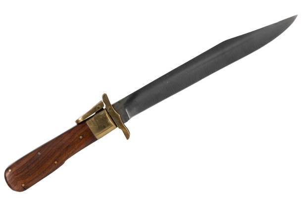 istock vintage hunting knife isolated on white 2198074535