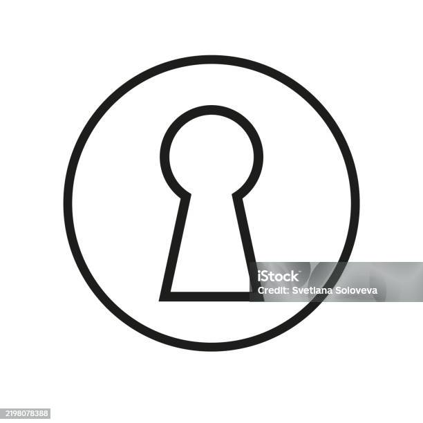 Key Lock Entrence Drawing Vector Hand Drawn Key Hole Lock Stock Illustration - Download Image Now ...