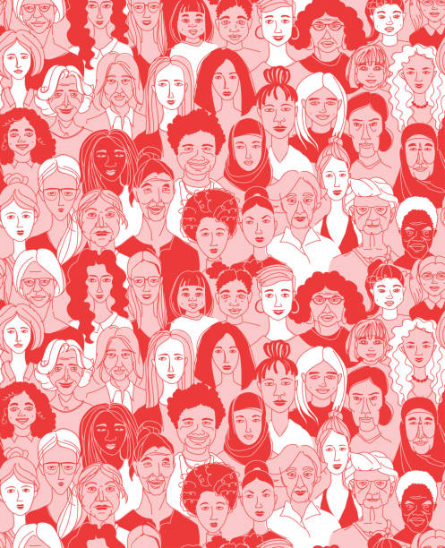 istock Diverse Women Portraits for International Women's Day Illustration 2198079770