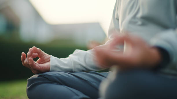 istock Hand of meditating. 2198093133