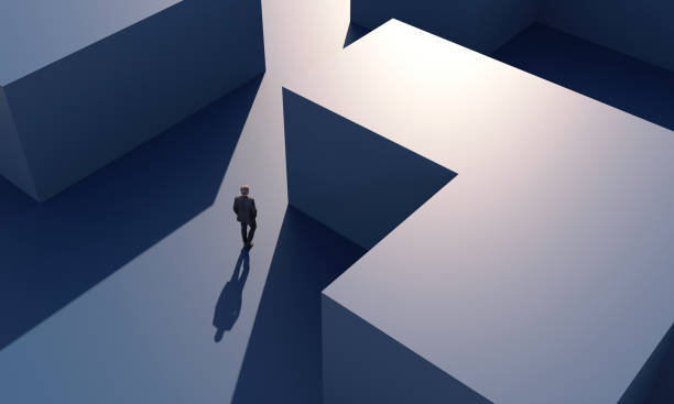Businessman walking at modern building