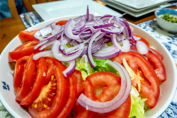 istock Freshly prepared vegetable salad base 2198095756