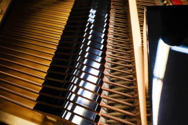 istock Inside a beautiful grand piano. 2198106167