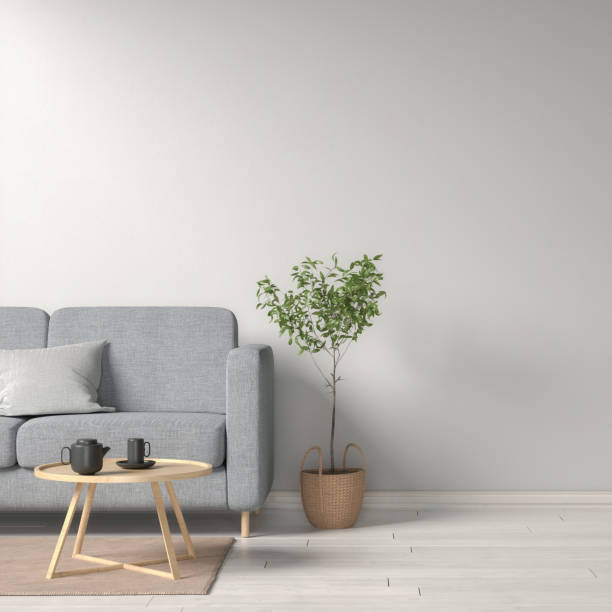 istock 3d rendering of a mock-up with a bright wall. 2198108223