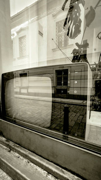 istock Urban reflection on vintage television 2198109079