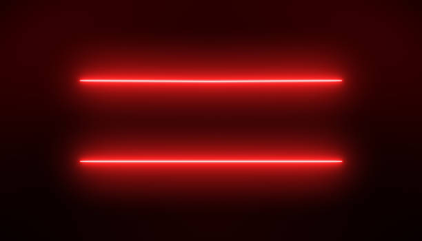 istock Illustation of glowing neon lines in red 2198109216