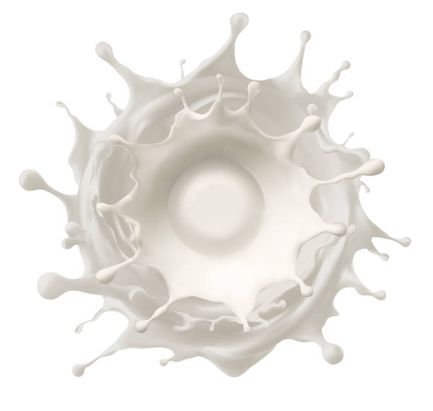 istock Milk or yogurt splash on background, food illustration, splashing liquid soap, shampoo, 2198112992