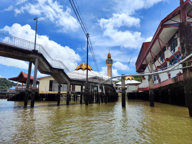 istock Footbridge at Al-Muhtadee Billah Mosque, Kampung Ayer, Brunei 2198113056