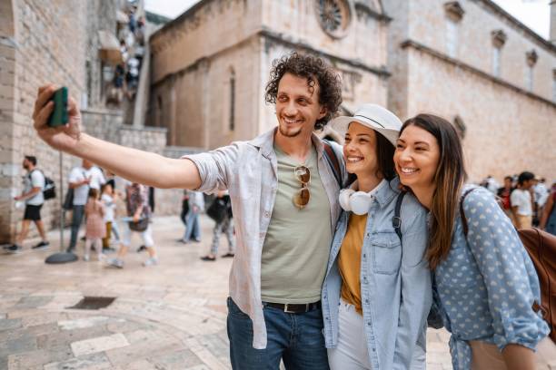 istock Friends taking a selfie in historic dubrovnik 2198114179