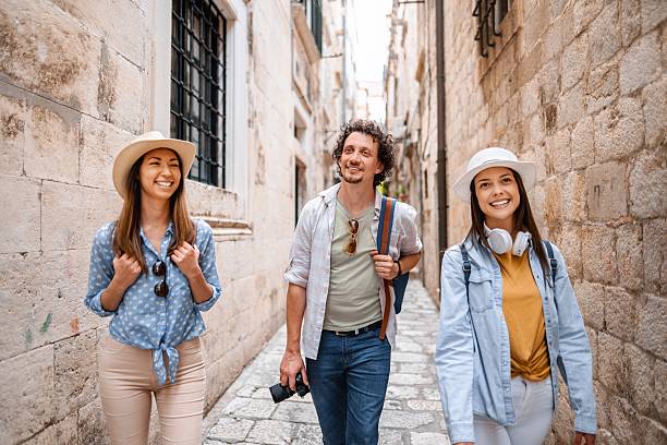 istock Young adults exploring historic dubrovnik streets 2198114386