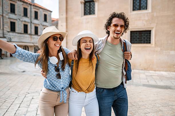 istock Young adults enjoying a day in dubrovnik 2198115349