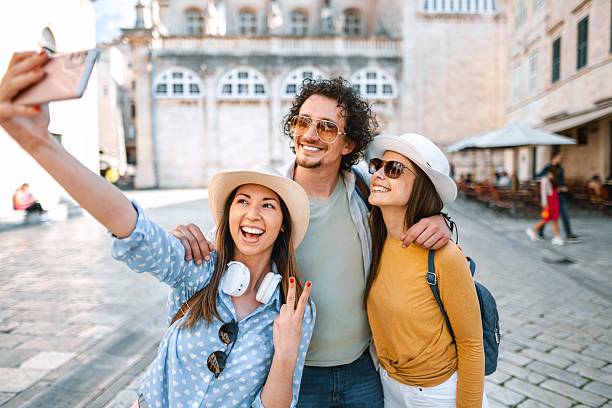 istock Friends enjoying a selfie in dubrovnik 2198115370