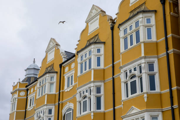 Traditional style residential buildings in the seaside town of Hove, England