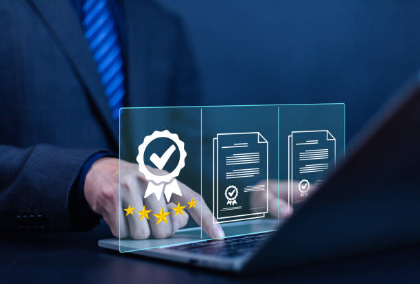 istock Quality certification mark, audit, business, assurance, control, digital, service, complete, assessment, checklist, information with quality icons. 2198121036