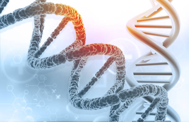 istock DNA strand on scientific background 2198122959