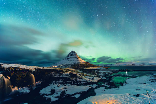 istock Northern lights in Mount Kirkjufell Iceland 2198123888