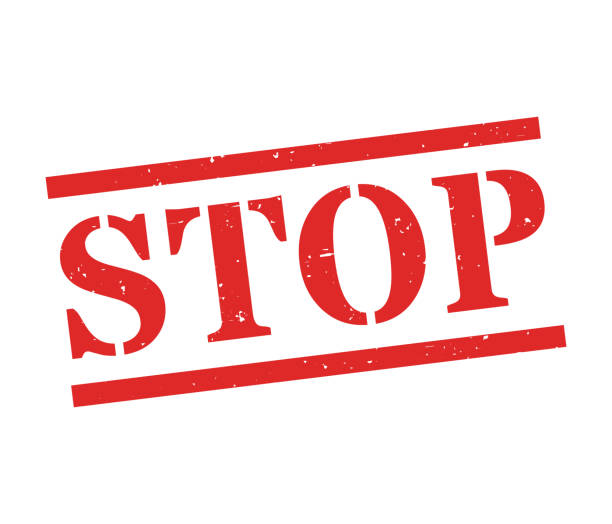 Stop. Grunge rubber stamp for your own design, isolated on a white background. The stamp is in red ink with lines above and below the text. Vector Illustration (EPS file, well layered and grouped). Easy to edit, manipulate, resize or colorize. Vector and Jpeg file of different sizes.