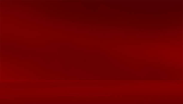 istock Empty red room studio for product presentation. Minimal mock up interior design showroom for New Year, Christmas, Chinese Culture, Valentine and Celebration background concepts. Exhibition hall. 2198125335