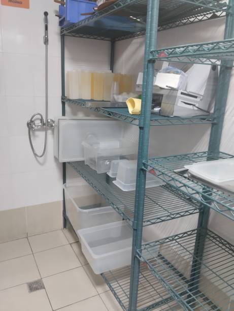 istock rack for drying equipment in catering, cafe, pizzeria 2198125957