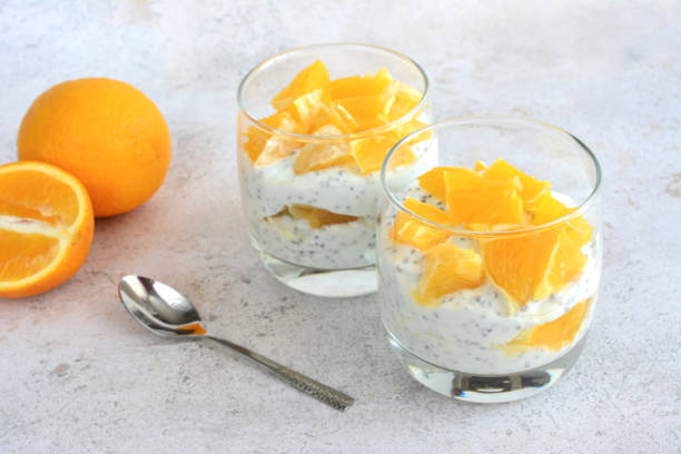 istock Refreshing Orange Chia Yogurt Parfait 2198127193