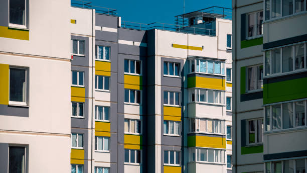 istock wall of a modern building abstract architectural background 2198139084