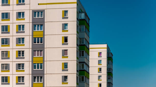 istock wall of a modern building abstract architectural background 2198139209