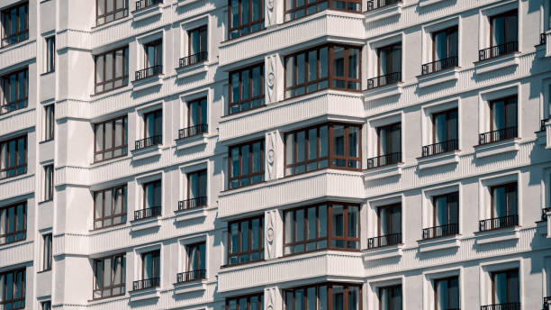 istock wall of a modern building abstract architectural background 2198139334