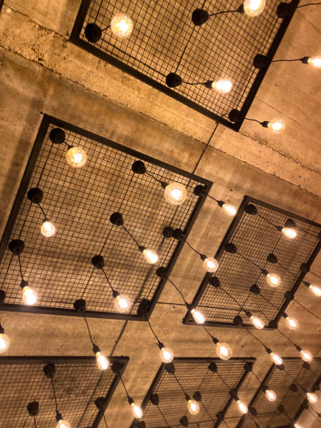 istock loft style lamps hanging on the ceiling 2198145079