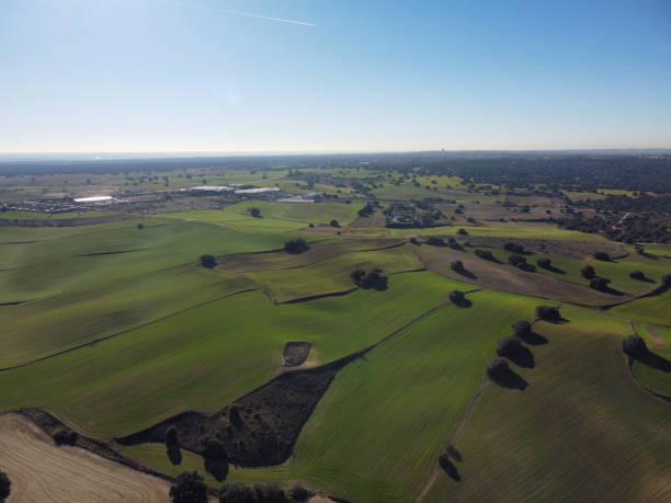 istock landscape, view, nature, fields, mountains, sunny, spring, green, agriculture, sky, 2198148320