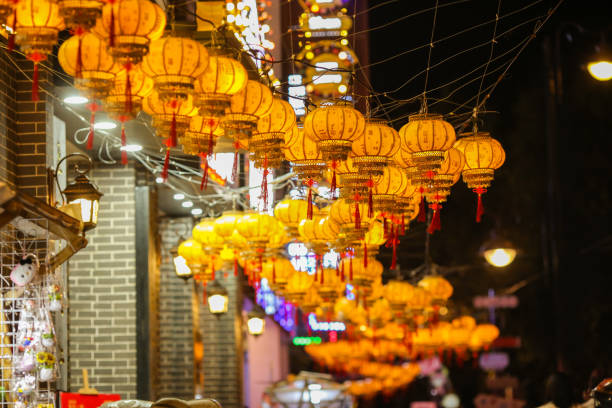 istock Chinese New Year lanterns and paper lanterns 2198158878