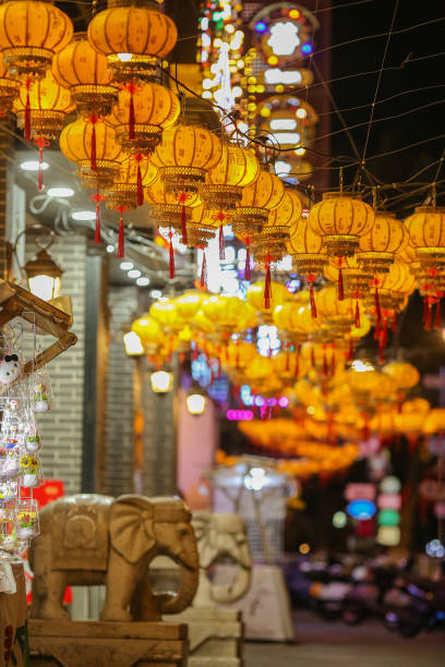 istock Chinese New Year lanterns and paper lanterns 2198158894