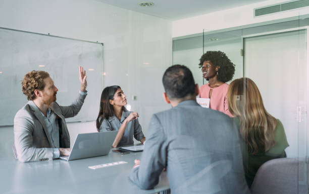 istock Business persons on meeting in the office. 2198168738