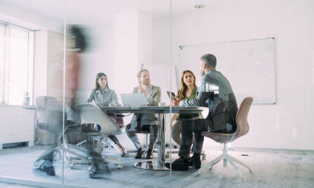 Business partners on meeting in the office.