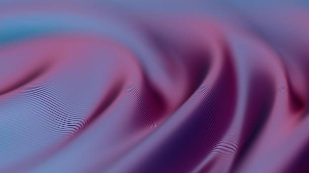 istock Abstract 3D waves with smooth flowing lines in blue and purple tones, creating a futuristic digital landscape. 2198169488