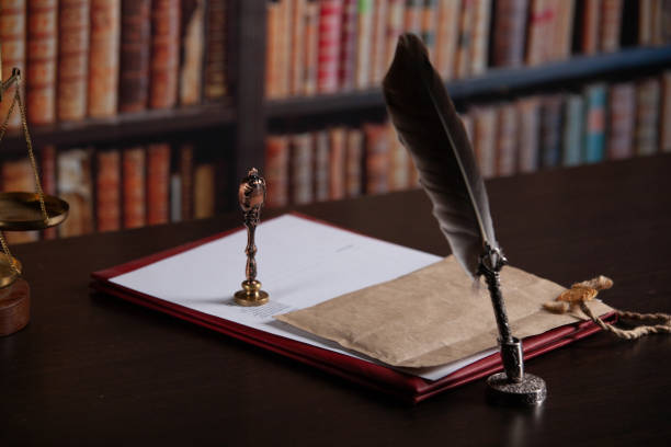 istock Last will and testament with wooden judge gavel document 2198169988