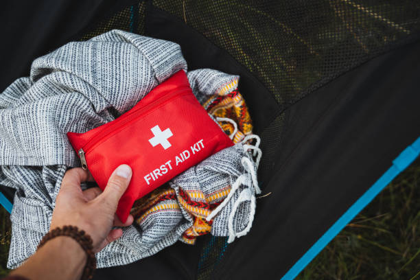istock An Essential First Aid Kit is absolutely crucial for ensuring safety and wellbeing during outdoor adventures and camping trips in nature 2198172268