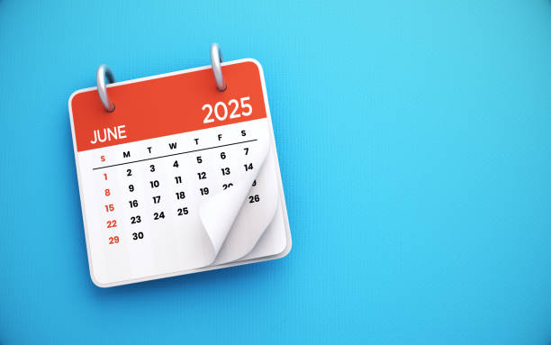 istock 2025 June calendar on blue background 2198172956