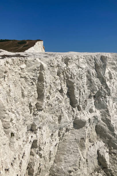 Beachy Head cliffs and Belle Tout lighthouse at sunset, Eastbourne , East Sussex